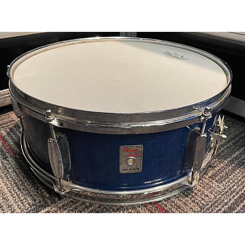 Blackjack Used BLACKJACK 14X5  Snare Drum Blue Sparkle Blue Sparkle 210