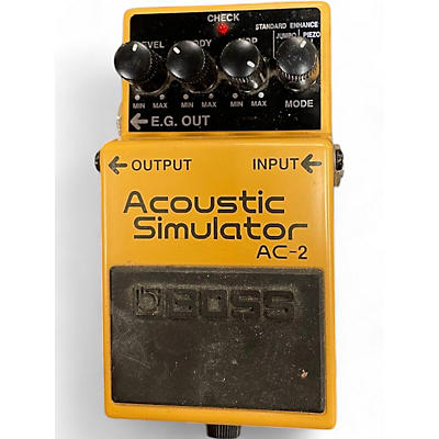 Used BOSS AC2 Acoustic Simulator Effect Pedal