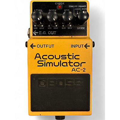 Used BOSS AC2 Acoustic Simulator Effect Pedal