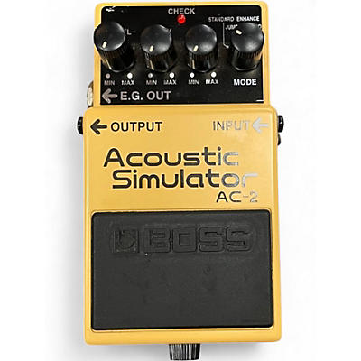 Used BOSS AC2 Acoustic Simulator Effect Pedal