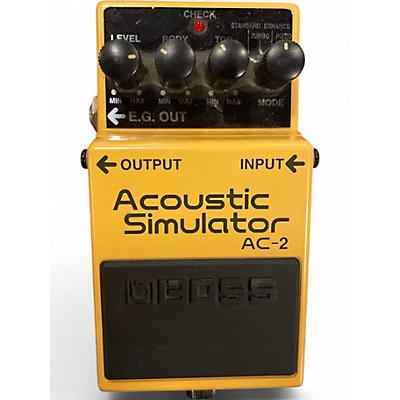 Used BOSS AC2 Acoustic Simulator Effect Pedal