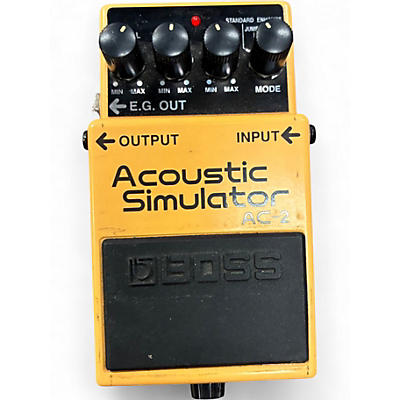 Used BOSS AC2 Acoustic Simulator Effect Pedal