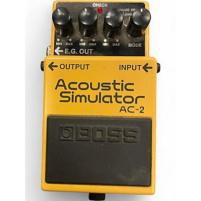 Used BOSS AC2 Acoustic Simulator Effect Pedal