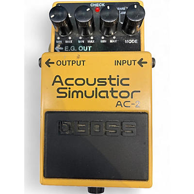 Used BOSS AC2 Acoustic Simulator Effect Pedal
