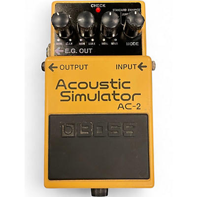 Used BOSS AC2 Acoustic Simulator Effect Pedal