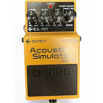 Used BOSS AC2 Acoustic Simulator Effect Pedal