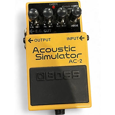 Used BOSS AC2 Acoustic Simulator Effect Pedal