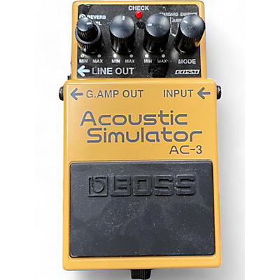 Used BOSS AC3 Acoustic Simulator Effect Pedal