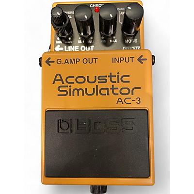 Used BOSS AC3 Acoustic Simulator Effect Pedal