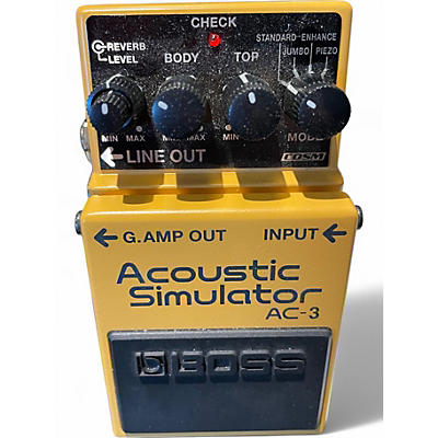 Used BOSS AC3 Acoustic Simulator Effect Pedal