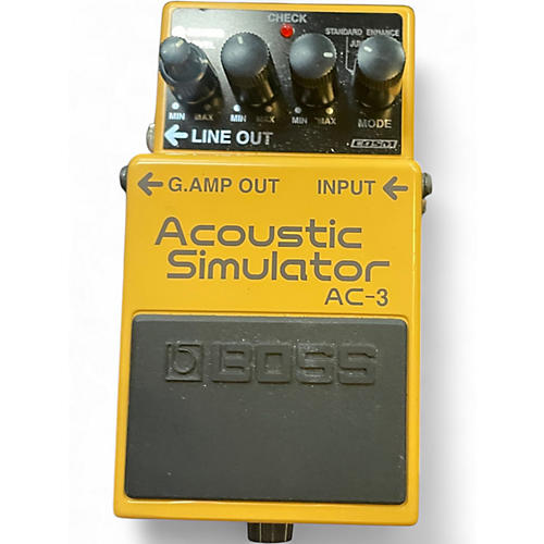Used BOSS AC3 Acoustic Simulator Effect Pedal