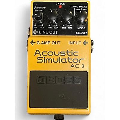 Used BOSS AC3 Acoustic Simulator Effect Pedal