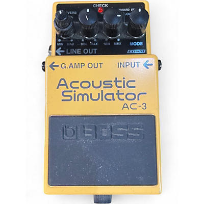 Used BOSS AC3 Acoustic Simulator Effect Pedal