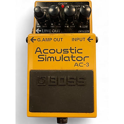 Used BOSS AC3 Acoustic Simulator Effect Pedal