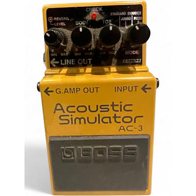Used BOSS AC3 Acoustic Simulator Effect Pedal