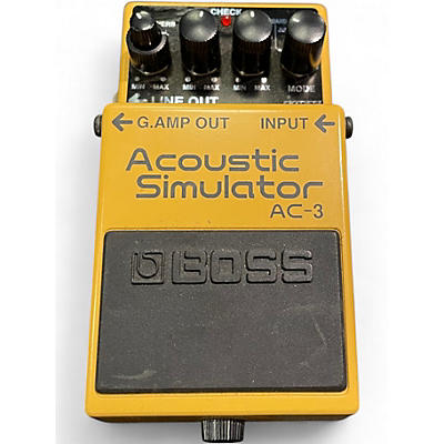 Used BOSS AC3 Acoustic Simulator Effect Pedal