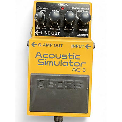 Used BOSS AC3 Acoustic Simulator Effect Pedal