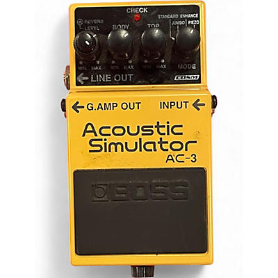 Used BOSS AC3 Acoustic Simulator Effect Pedal