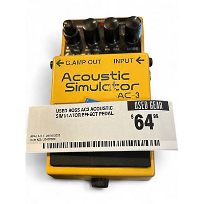 Used BOSS AC3 Acoustic Simulator Effect Pedal