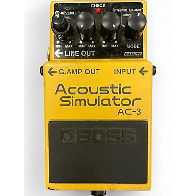 Used BOSS AC3 Acoustic Simulator Effect Pedal