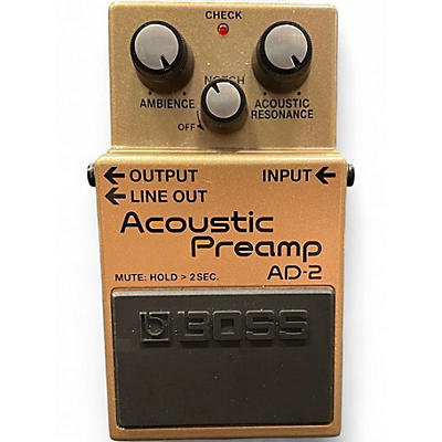 Used BOSS AD2 Acoustic Preamp Guitar Preamp