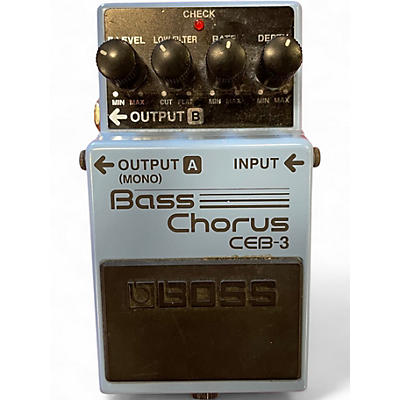 Used BOSS CE2B Bass Chorus Bass Effect Pedal