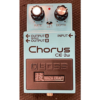 Used BOSS CE2W Waza Craft Chorus Effect Pedal