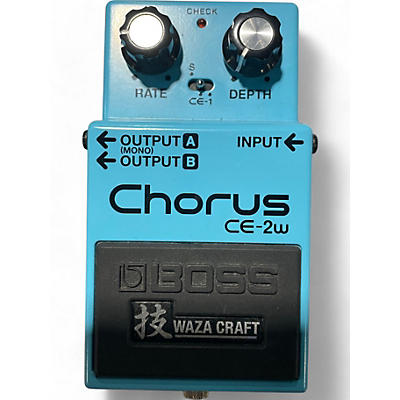 Used BOSS CE2W Waza Craft Chorus Effect Pedal