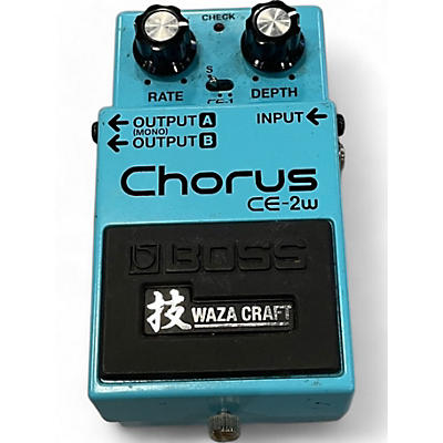 Used BOSS CE2W Waza Craft Chorus Effect Pedal