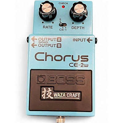 Used BOSS CE2W Waza Craft Chorus Effect Pedal