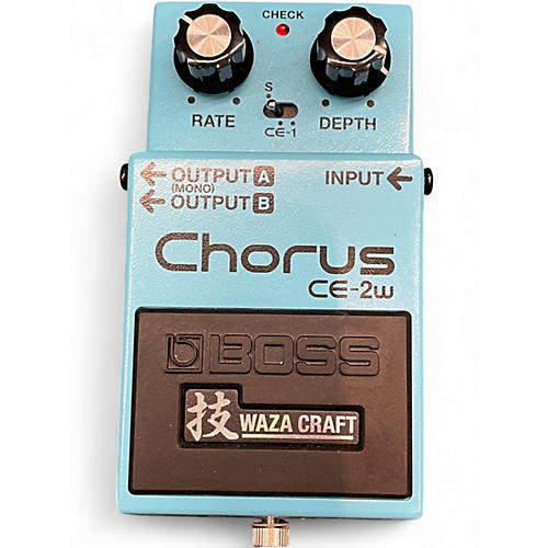 Used BOSS CE2W Waza Craft Chorus Effect Pedal