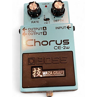 Used BOSS CE2W Waza Craft Chorus Effect Pedal