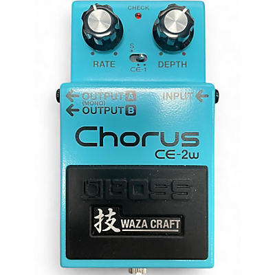 Used BOSS CE2W Waza Craft Chorus Effect Pedal