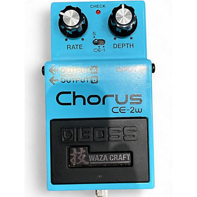 Used BOSS CE2W Waza Craft Chorus Effect Pedal