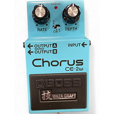 Used BOSS CE2W Waza Craft Chorus Effect Pedal