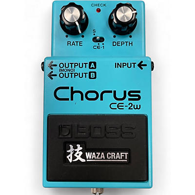 Used BOSS CE2W Waza Craft Chorus Effect Pedal