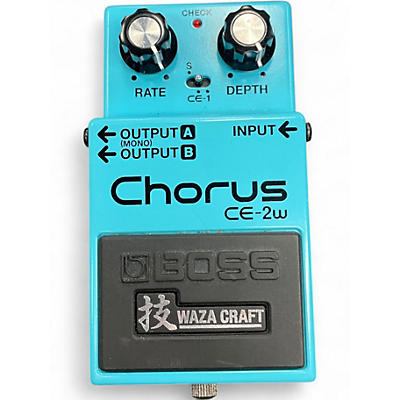 Used BOSS CE2W Waza Craft Chorus Effect Pedal