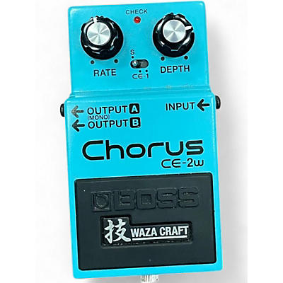 Used BOSS CE2W Waza Craft Chorus Effect Pedal