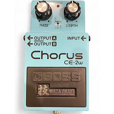 Used BOSS CE2W Waza Craft Chorus Effect Pedal