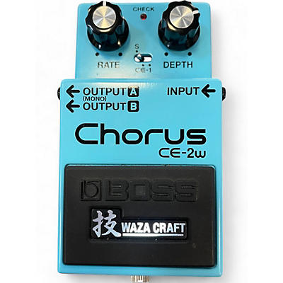 Used BOSS CE2W Waza Craft Chorus Effect Pedal