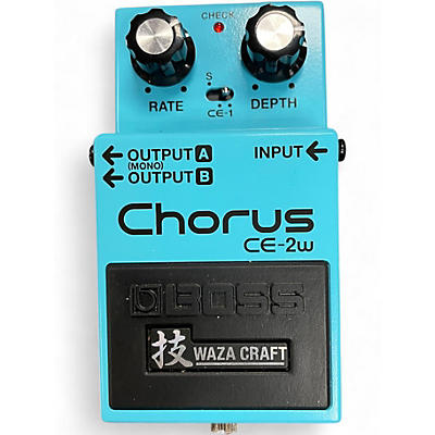 Used BOSS CE2W Waza Craft Chorus Effect Pedal