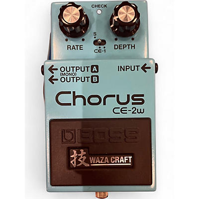 Used BOSS CE2W Waza Craft Chorus Effect Pedal