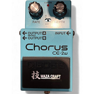 Used BOSS CE2W Waza Craft Chorus Effect Pedal