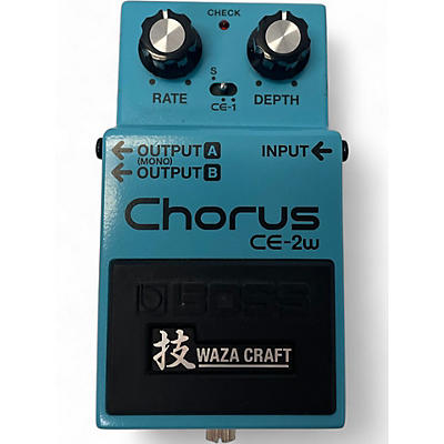 Used BOSS CE2W Waza Craft Chorus Effect Pedal