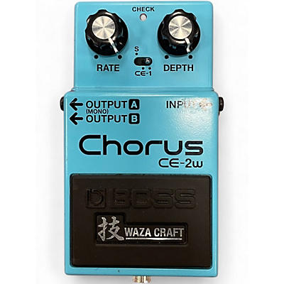 Used BOSS CE2W Waza Craft Chorus Effect Pedal