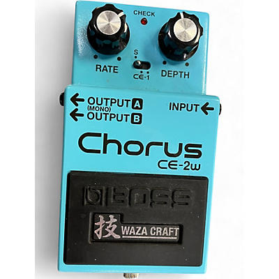 Used BOSS CE2W Waza Craft Chorus Effect Pedal