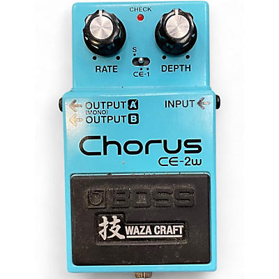 Used BOSS CE2W Waza Craft Chorus Effect Pedal