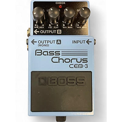 Used BOSS CEB3 Bass Chorus Bass Effect Pedal