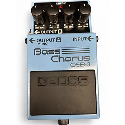 Used BOSS CEB3 Bass Chorus Bass Effect Pedal