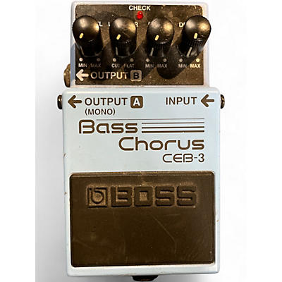 Used BOSS CEB3 Bass Chorus Bass Effect Pedal